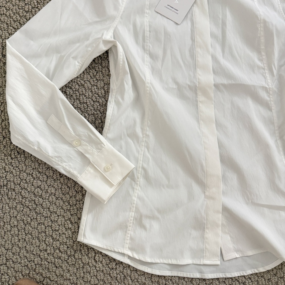 Athleta Womens NWT S Crisp White Collared Shirt - Picture 4 of 11